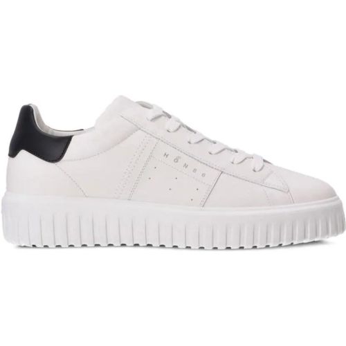 Low-Top Sneaker - White/Black Leather Sneakers - Gr. 9 - in - für Damen - Hogan - Modalova