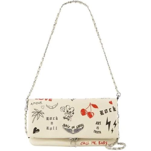 Hobo Bags - Rock Love Tag Crossbody - Leather - White - Gr. unisize - in - für Damen - Zadig & Voltaire - Modalova