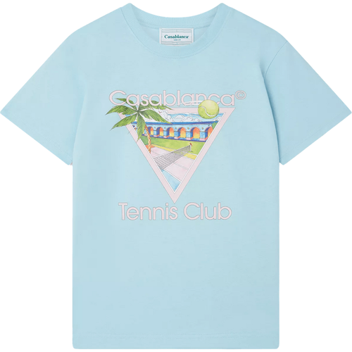 T-Shirt Tennis Club Icon - Größe XXL - light blue - Casablanca - Modalova