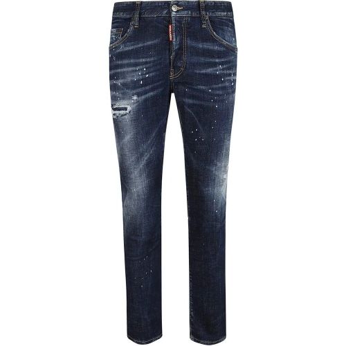 Slim Fit Stretch Cotton Denim Jeans - Größe 46 - Dsquared2 - Modalova