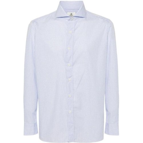 Check Pattern Cotton Shirt - Größe 43 - BORRELLI - Modalova