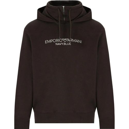 BRAUNES HOODIE MIT LOGO - Größe L - braun - Emporio Armani - Modalova