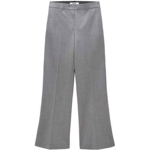 Grey Wool Classic Trousers - Größe 40 - MSGM - Modalova