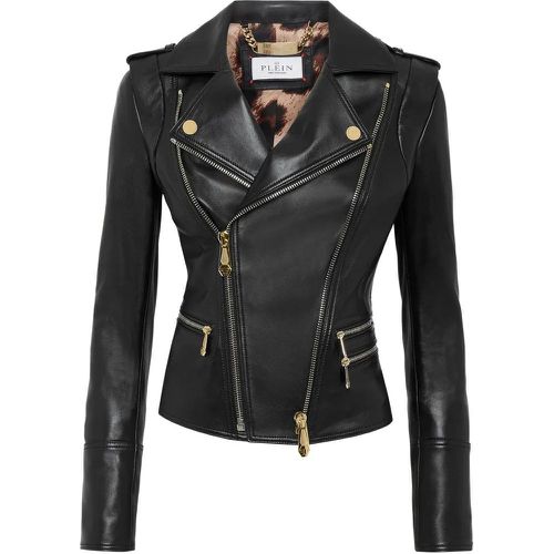 Leder Biker-Jacke - Größe S - Philipp Plein - Modalova