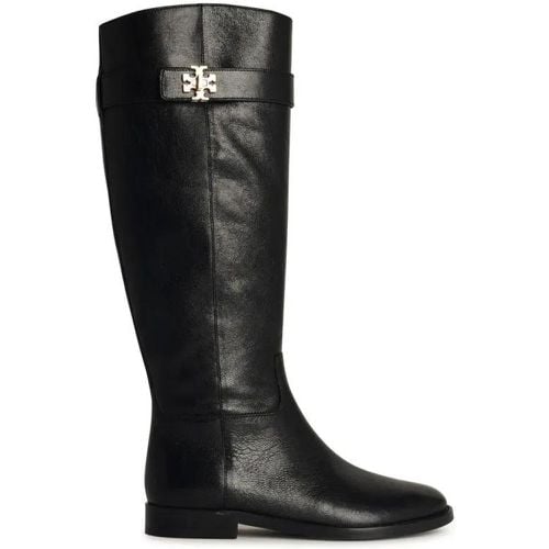 Boots & Stiefeletten - Lock Ridin' Black Leather Boots - Gr. 10 - in - für Damen - TORY BURCH - Modalova