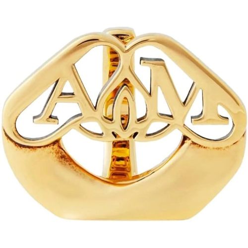 Ring - Seal Logo Ring - Gr. 15 - in - für Damen - alexander mcqueen - Modalova