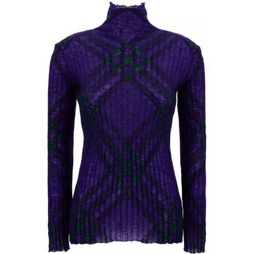 Blue Knit Look 1 Sweater - Größe M - blue - Burberry - Modalova