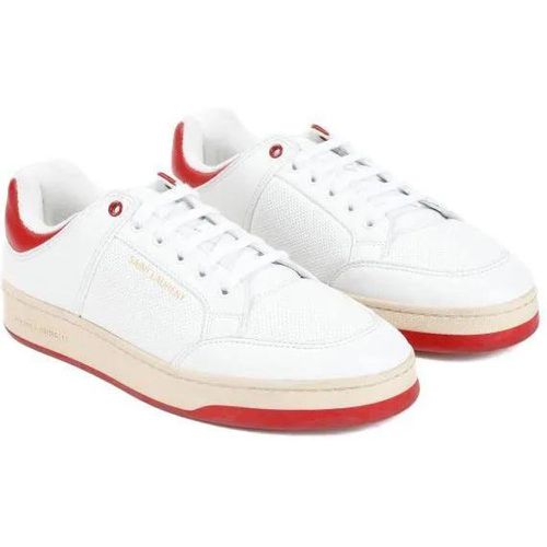 Sneakers - Sl61 White Red Calf Leather Sneakers - Gr. 43 (EU) - in - für Damen - Saint Laurent - Modalova