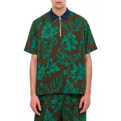 Floral Print Polo - Größe 1 - Sacai - Modalova