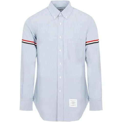 Light Blue Grosgrain Arm Band Oxford Shirt - Größe 2 - Thom Browne - Modalova