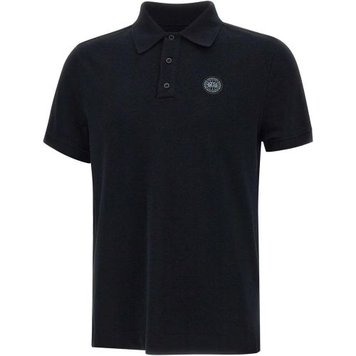 Black Logoed Polo Shirt - Größe L - Canada Goose - Modalova