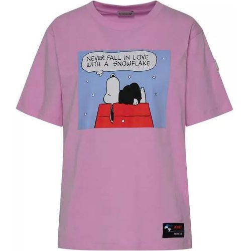 Rose Cotton T-Shirt - Größe M - pink - Moncler - Modalova