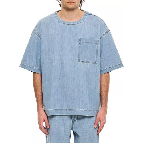 Denim T-Shirt - Größe L - blue - Bottega Veneta - Modalova
