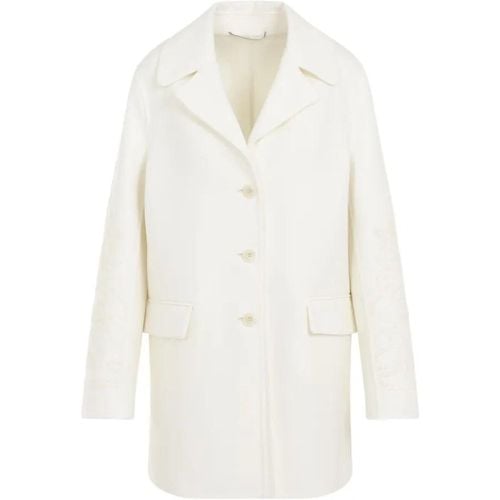 White Virgin Wool Coat - Größe 40 - Ermanno Scervino - Modalova