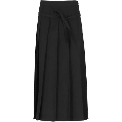 Black Wool Skirt - Größe 42 - Fabiana Filippi - Modalova