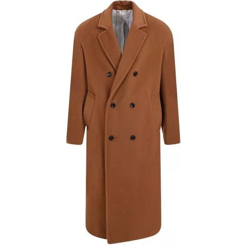 Burnt Camel Wool Coat - Größe 50 - Gucci - Modalova