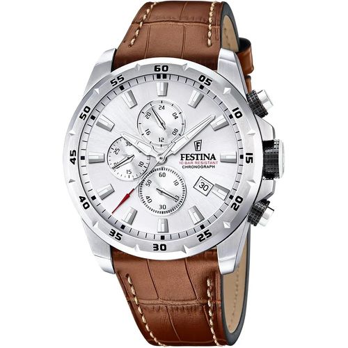 Uhren - Timeless Chrono herren Uhr Braun F20692/1 - Gr. unisize - in Silber - für Damen - Festina - Modalova