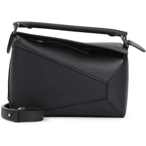 Shopper - Black Small Puzzle Leather Bag - Gr. unisize - in - für Damen - Loewe - Modalova