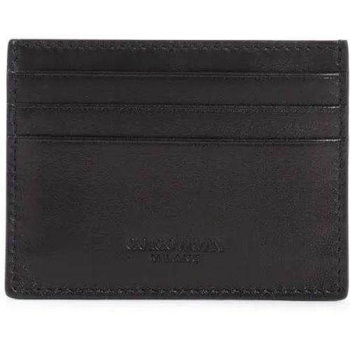 Portemonnaies - Black Lamb Leather Credit Card Holder - Gr. unisize - in - für Damen - Giorgio Armani - Modalova