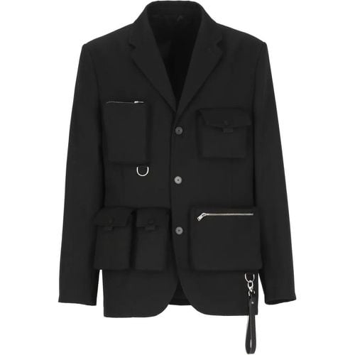 Black Wool Jacket - Größe 48 - Lanvin - Modalova