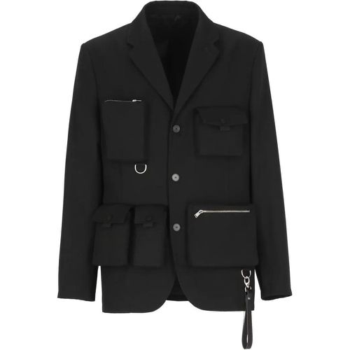 Black Wool Jacket - Größe 48 - schwarz - Lanvin - Modalova