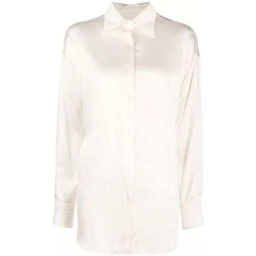 White Stretch Silk Shirt - Größe 42 - white - Tom Ford - Modalova
