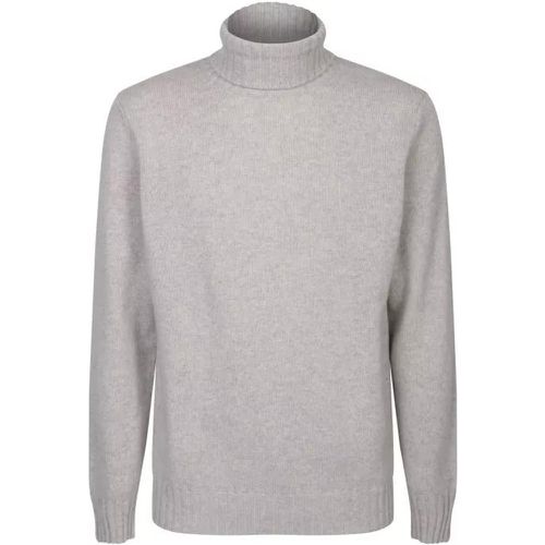 High Neck Sweater - Größe 50 - gray - Dell'oglio - Modalova