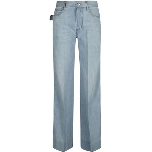 Light Blue Cotton Bleach Jeans - Größe 34 - Bottega Veneta - Modalova