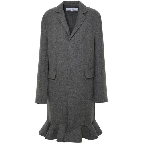 Gray Wool Coat - Größe 8 - gray - J.W.Anderson - Modalova