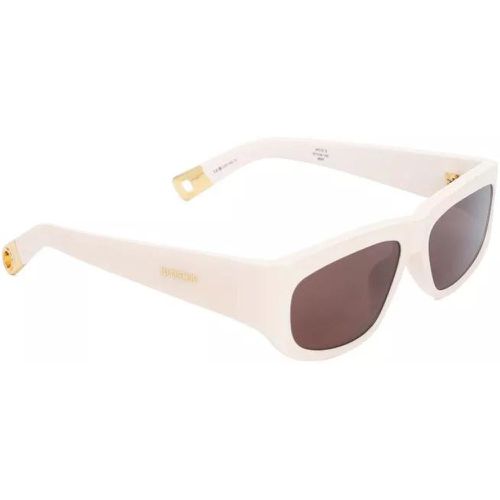 Sonnenbrillen - Cream Pilota Sunglasses - für Damen - Jacquemus - Modalova