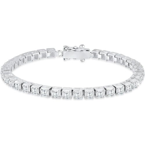 Armbänder - Armband Tennisarmband Trend Zirkonia Kristalle 925 - Gr. 17 CM - in Silber - für Damen - Elli - Modalova