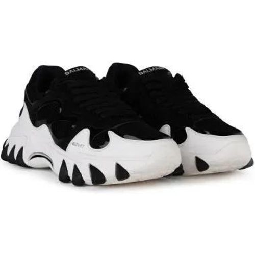 Low-Top Sneaker - 'B-East' Black Leather Sneakers - Gr. 40 (EU) - in - für Damen - Balmain - Modalova