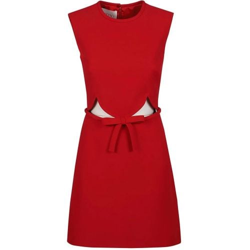 Crepe Couture Solid Dress - Größe 42 - Valentino - Modalova