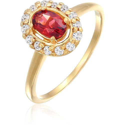 Ringe - Ring Granat Topas Klassik 585 Gelbgold - Gr. 52 MM - in - für Damen - Elli - Modalova