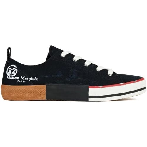 Low-Top Sneaker - Printed Logo Canvas Sneakers - Gr. 36 (EU) - in - für Damen - Maison Margiela - Modalova