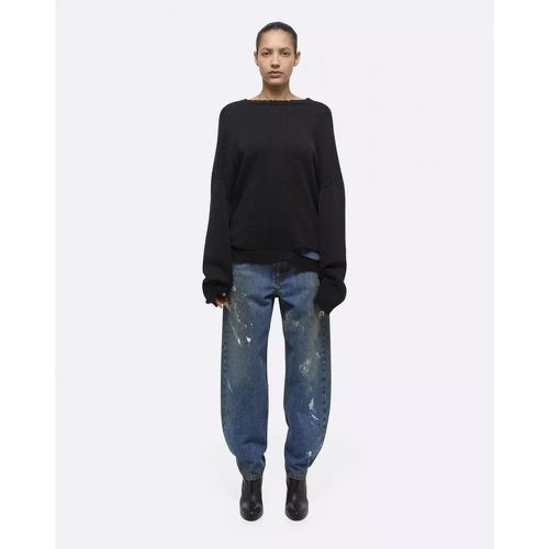 Schwarzer Pullover mit Raw Edges - Größe L - Helmut Lang - Modalova