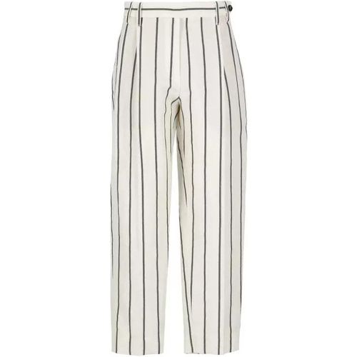 Ivory Linen Pants - Größe 38 - BRUNELLO CUCINELLI - Modalova