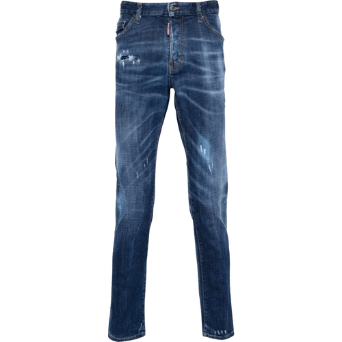 Skinny-Jeans im Distressed-Look - Größe 46 - light blue - Dsquared2 - Modalova