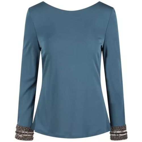 Embroidered Cuffs Jersey Top - Größe 40 - alberta ferretti - Modalova