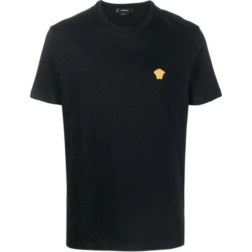 Cotton T-Shirt With Logo - Größe L - Versace - Modalova