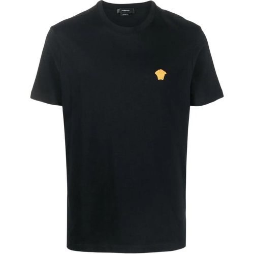 Cotton T-Shirt With Logo - Größe M - Versace - Modalova