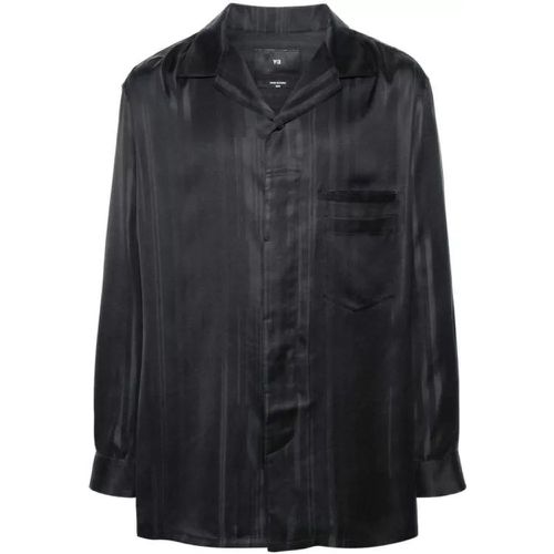 Striped Satin-Finish Shirt - Größe M - Y-3 - Modalova