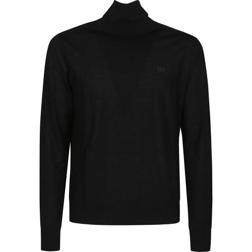 Turtle Neck Sweater Black - Größe XL - Dsquared2 - Modalova