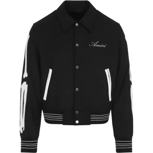 Black Wool Bones Jacket - Größe M - Amiri - Modalova