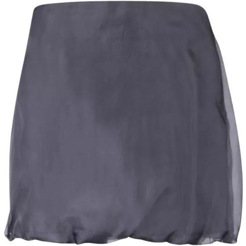 Silk Mini Skirt - Größe 42 - gray - Blanca Vita - Modalova