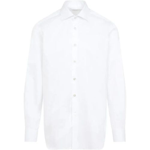 White Cotton Shirt - Größe 43 - weiß - Kiton - Modalova