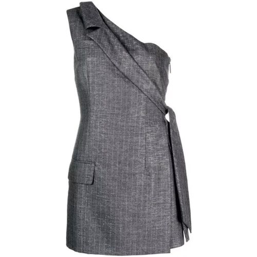 Pinstriped Tailored Wool Blend Minidress - Größe 38 - gray - MSGM - Modalova