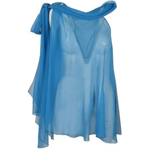 Silk Chiffon Blouse - Größe ONE SIZE - alberta ferretti - Modalova