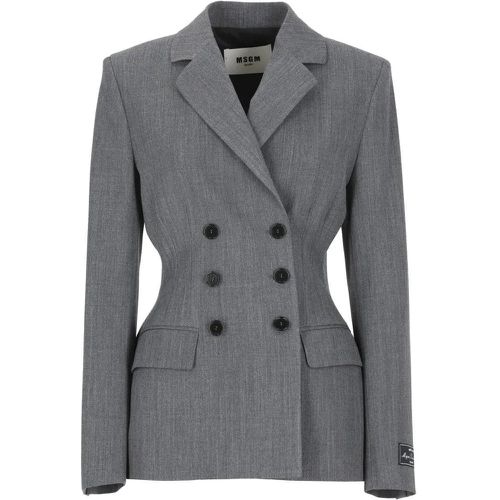 Wool Blend Blazer - Größe 40 - MSGM - Modalova