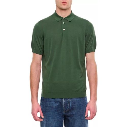 Cotton Polo Shirt - Größe 48 - green - Drumohr - Modalova